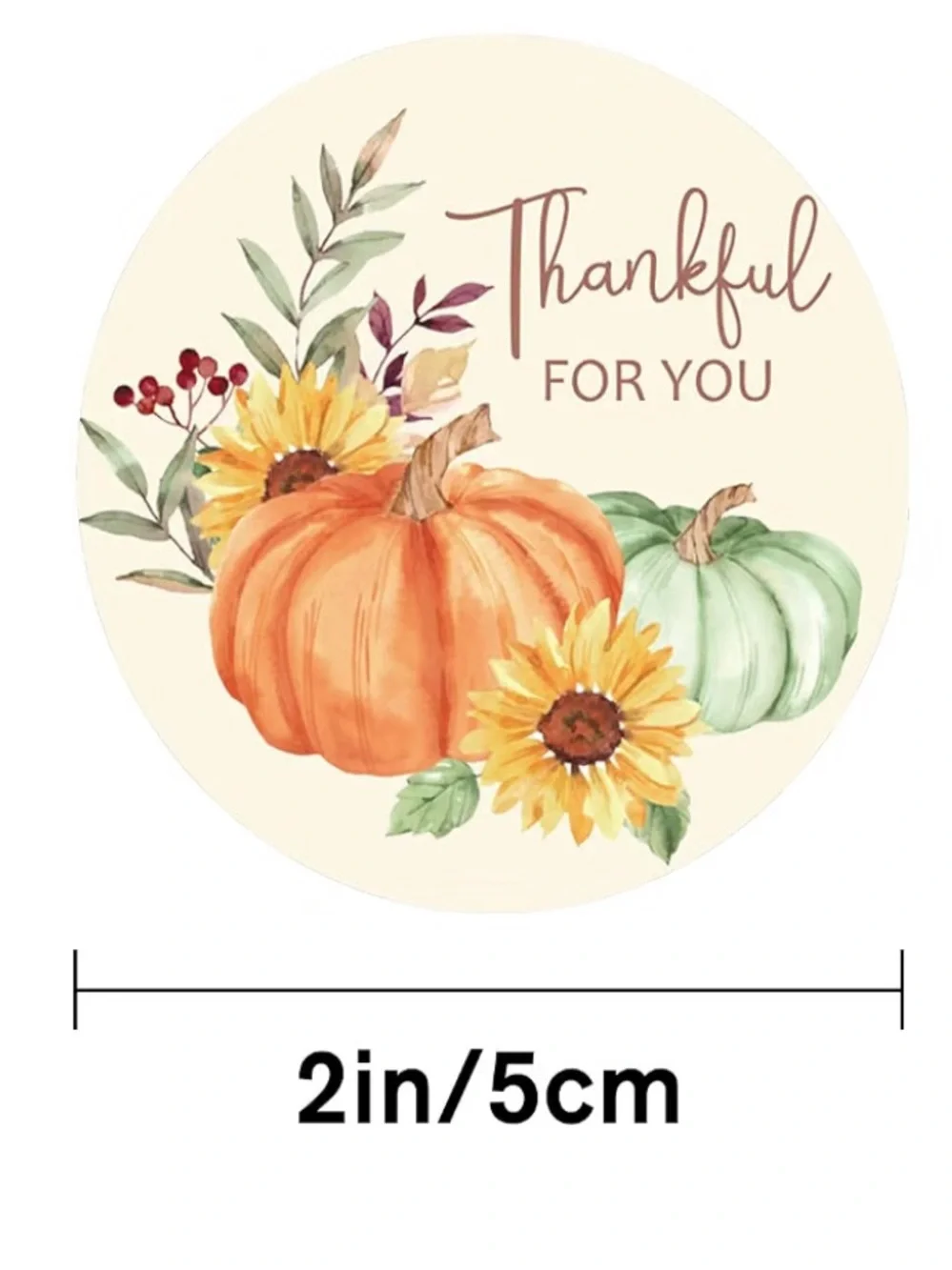 NEW! 🍃50 Thankful for you 2 inch sticker